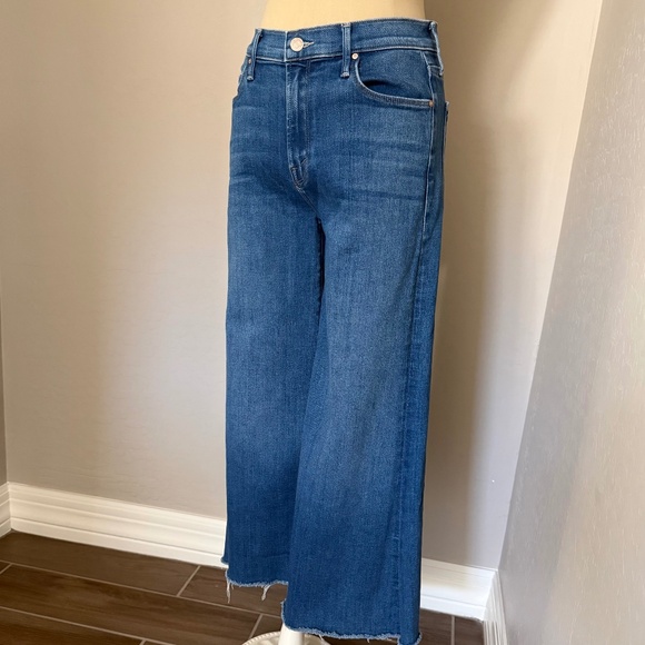 Mother "The Twister Ankle" Frayed in Across The Finish Line Wash Jeans Size 28 - Picture 1 of 7